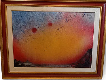 Dipinto Creazione di Aurelio Drago, 70s