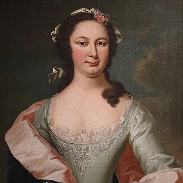 Painted portrait of a noblewoman, 19th century