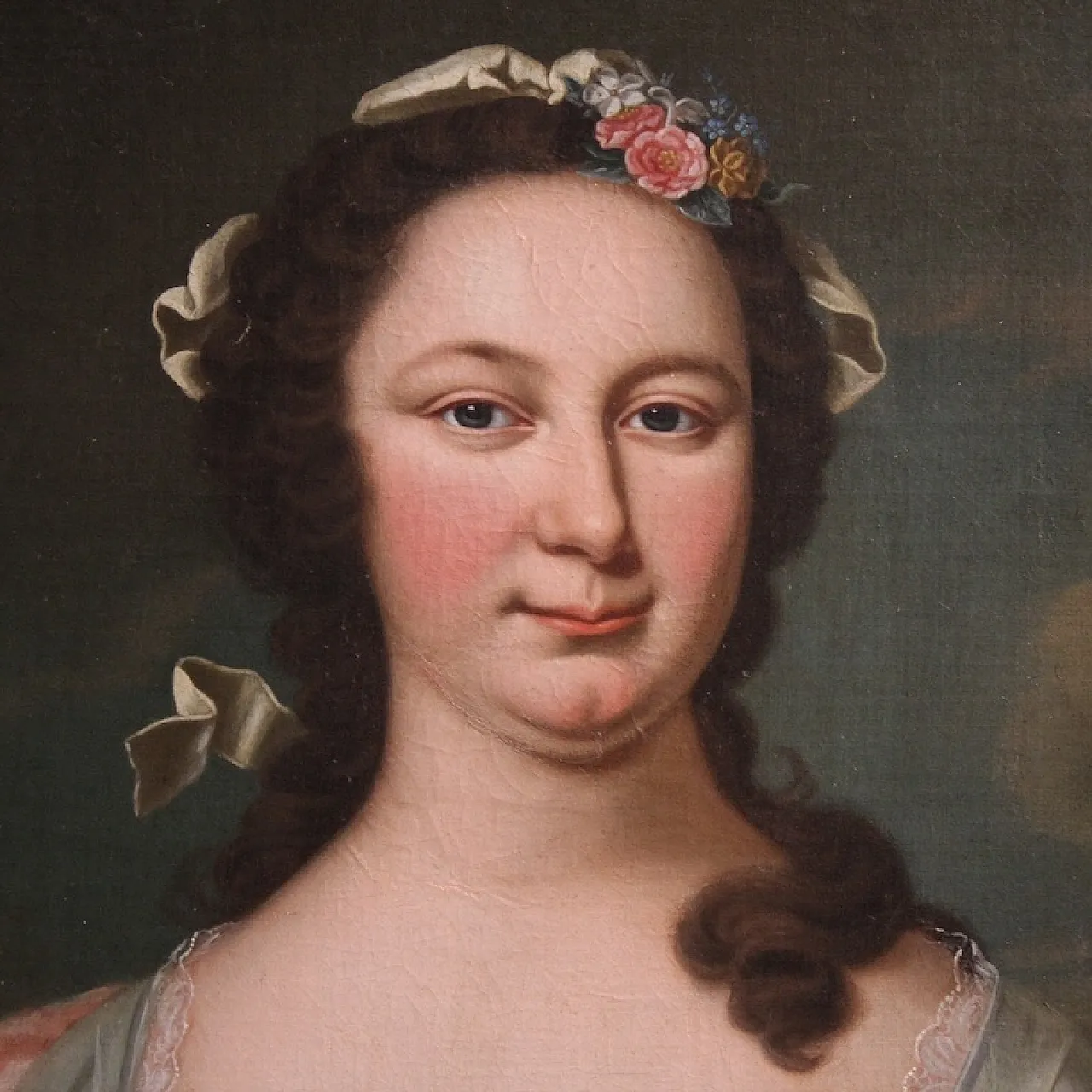 Painted portrait of a noblewoman, 19th century 5