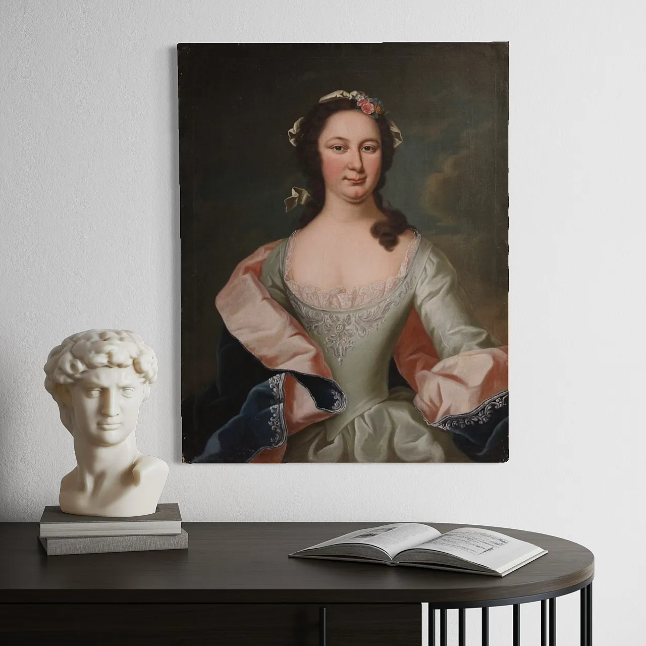 Painted portrait of a noblewoman, 19th century 6
