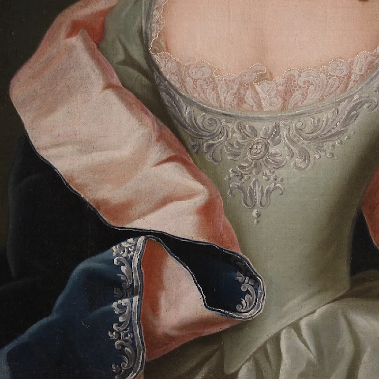 Painted portrait of a noblewoman, 19th century 9
