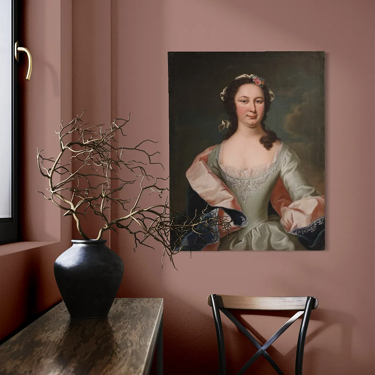 Painted portrait of a noblewoman, 19th century 14