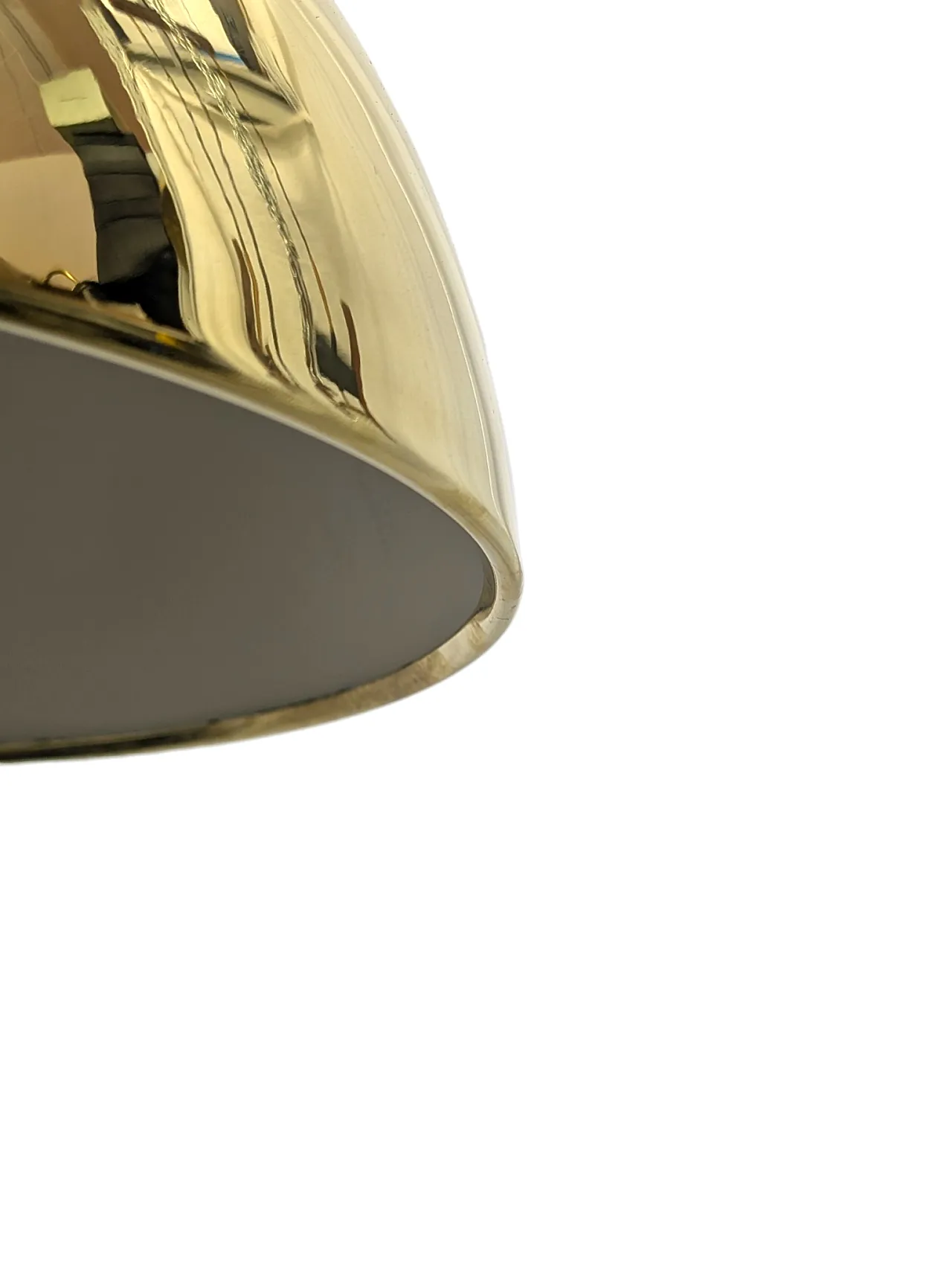 Lampada a sospensione a cupola in ottone anni 70 7