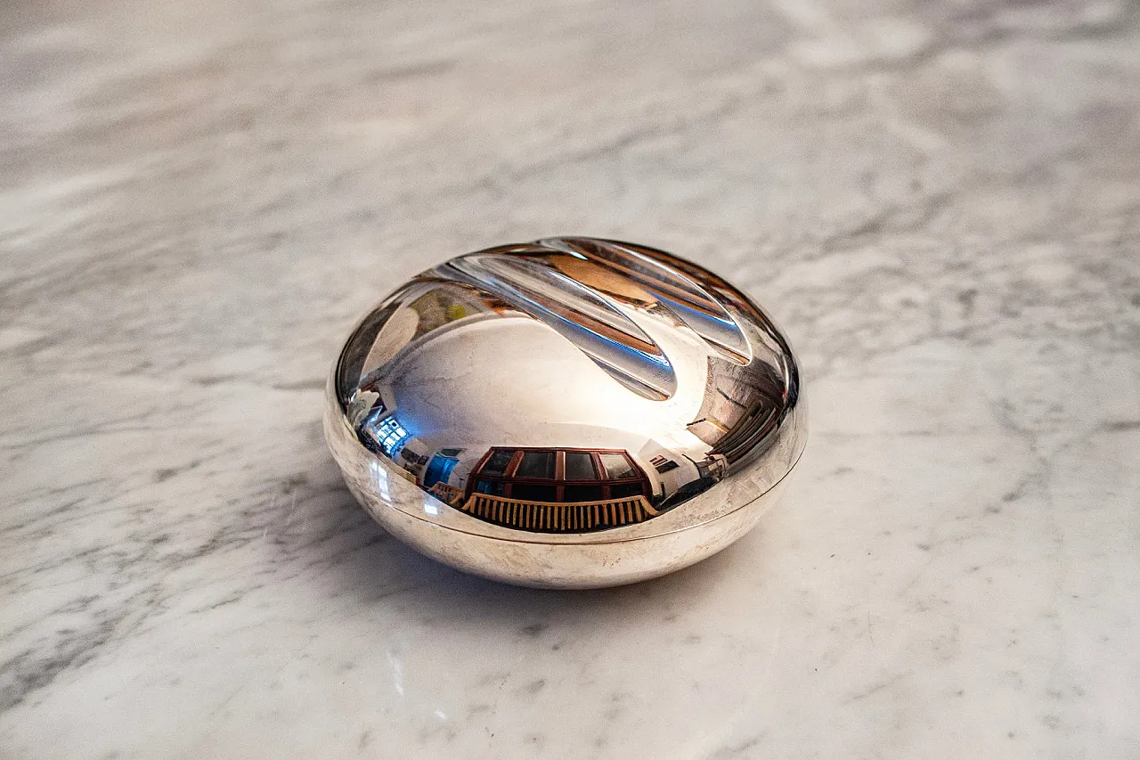 Silver-plated box by Lino Sabattini, 1970s 1