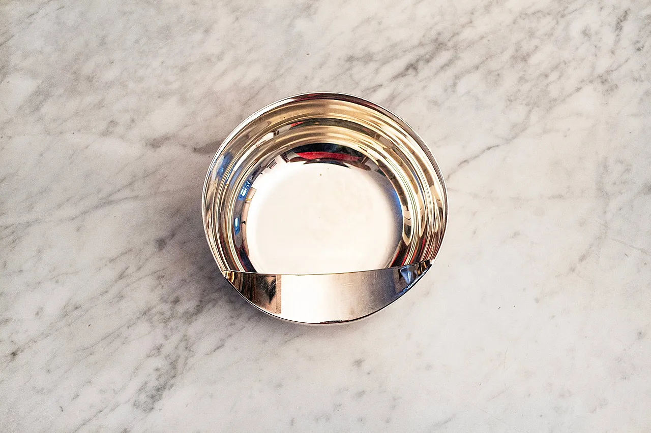 Silver-plated sculpture bowl by Lino Sabattini, 1970s 3
