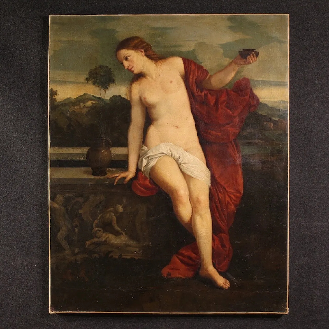 Dipinto italiano Amor Sacro, '800 2