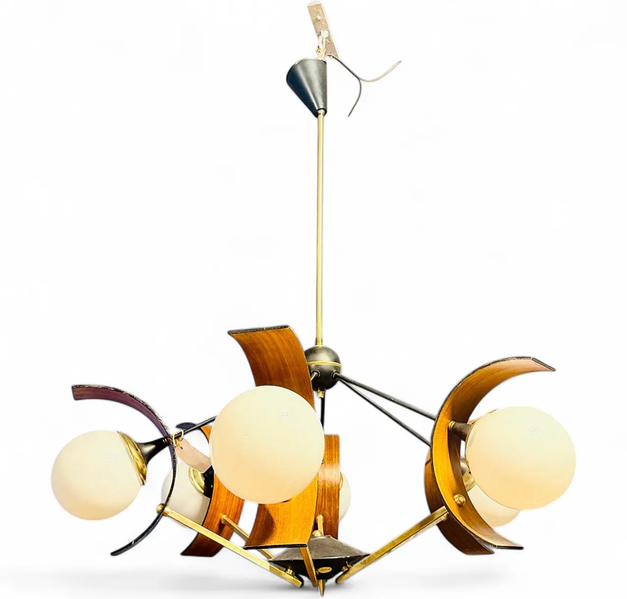 Space Age chandelier from Stilnovo Milano, 1950s 7