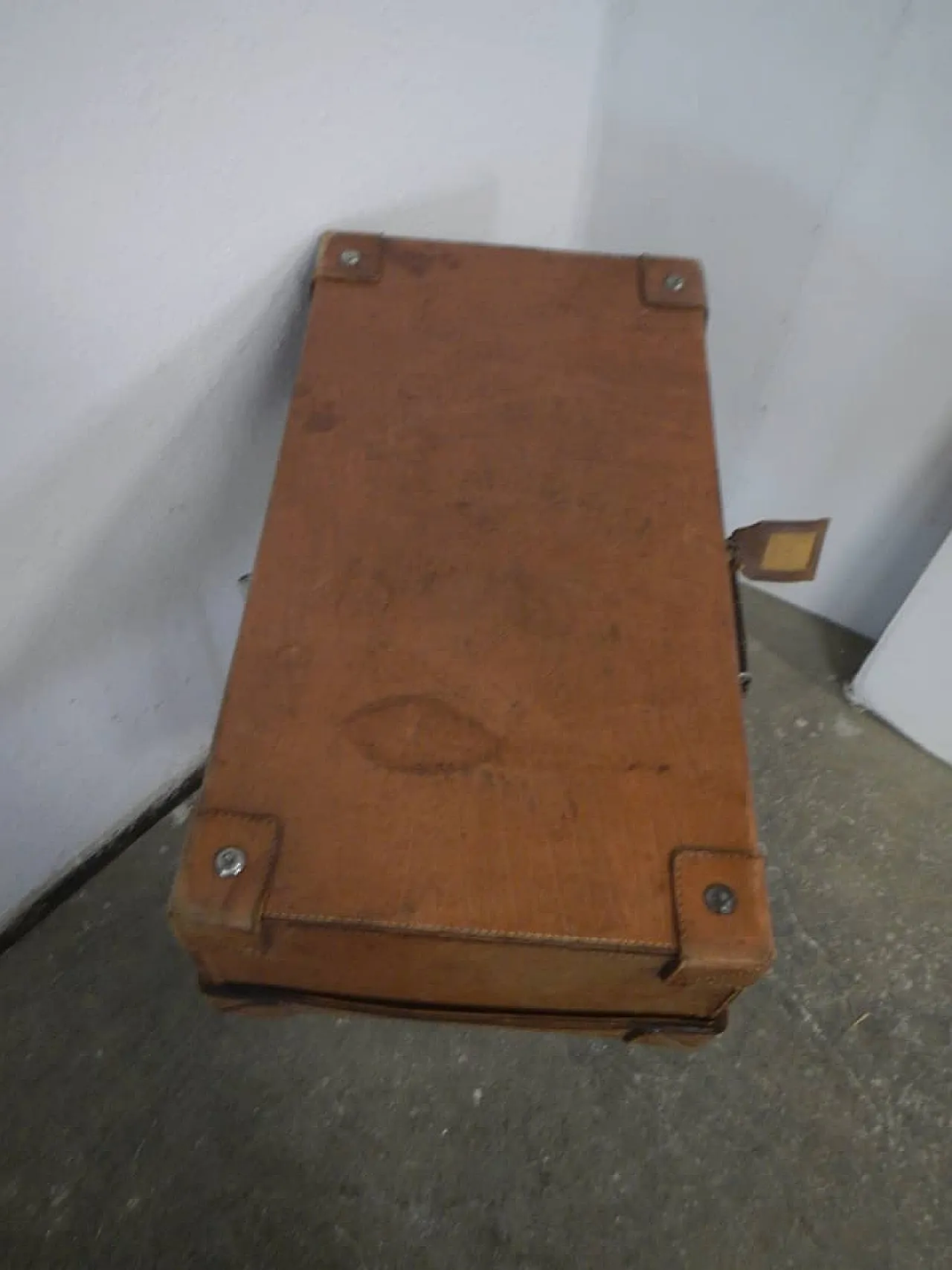 Leather suitcase 1970 8