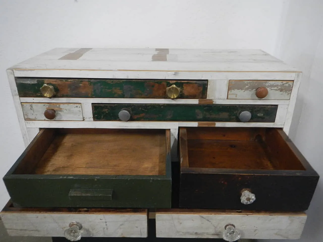 Table chest of drawers 8 drawers 1980 9