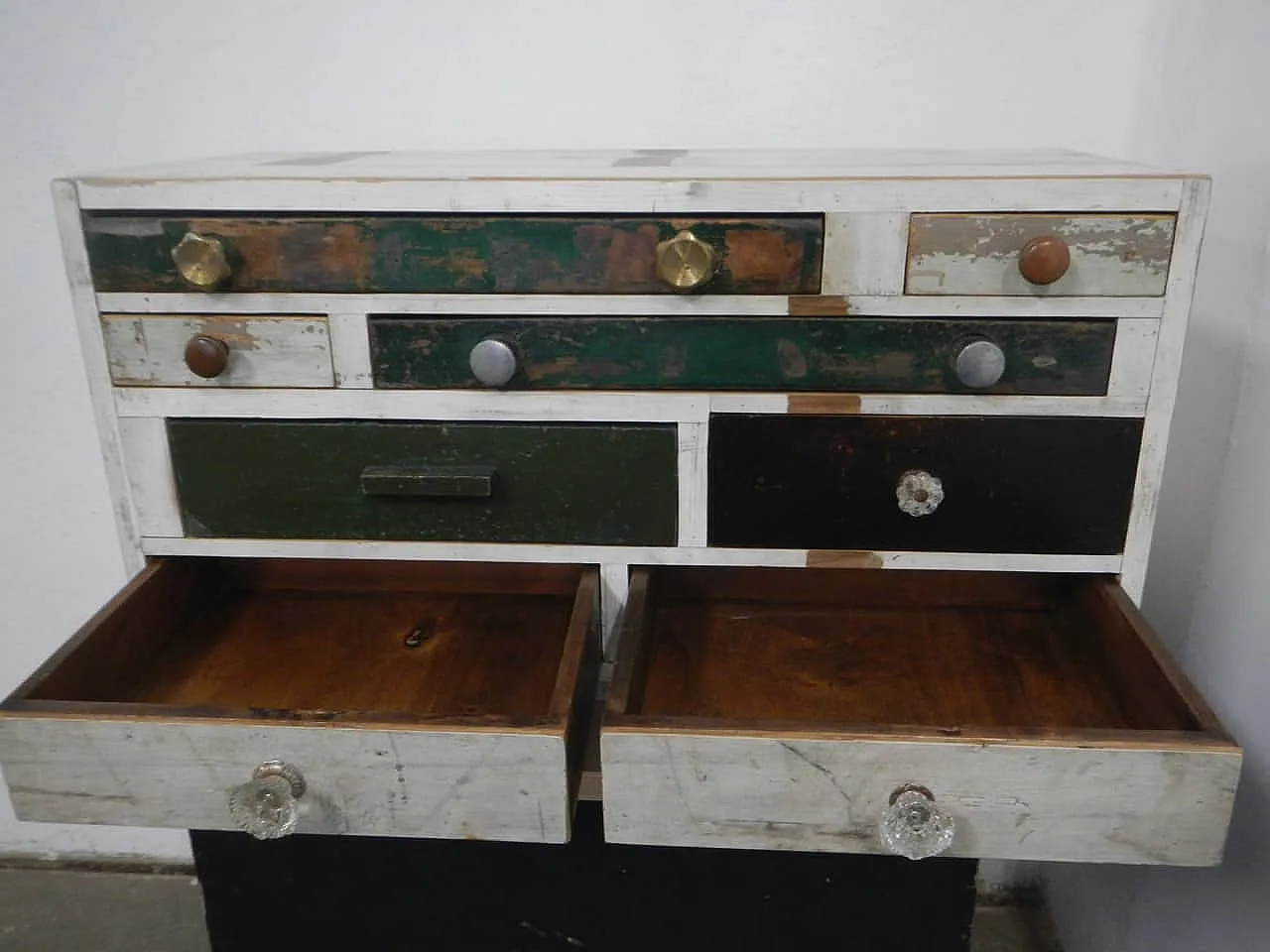 Table chest of drawers 8 drawers 1980 10
