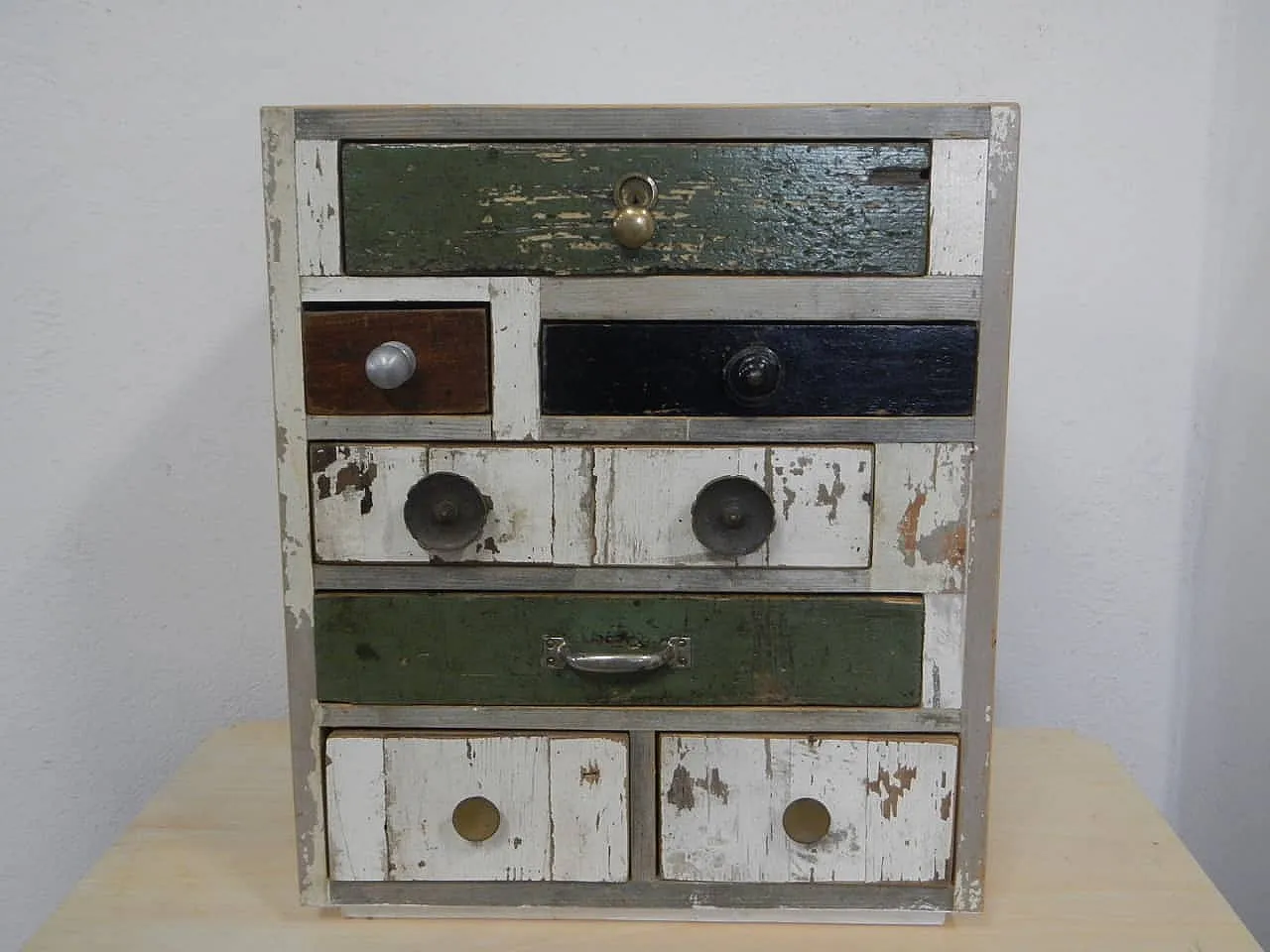 Table chest of drawers 7 drawers 1980 1