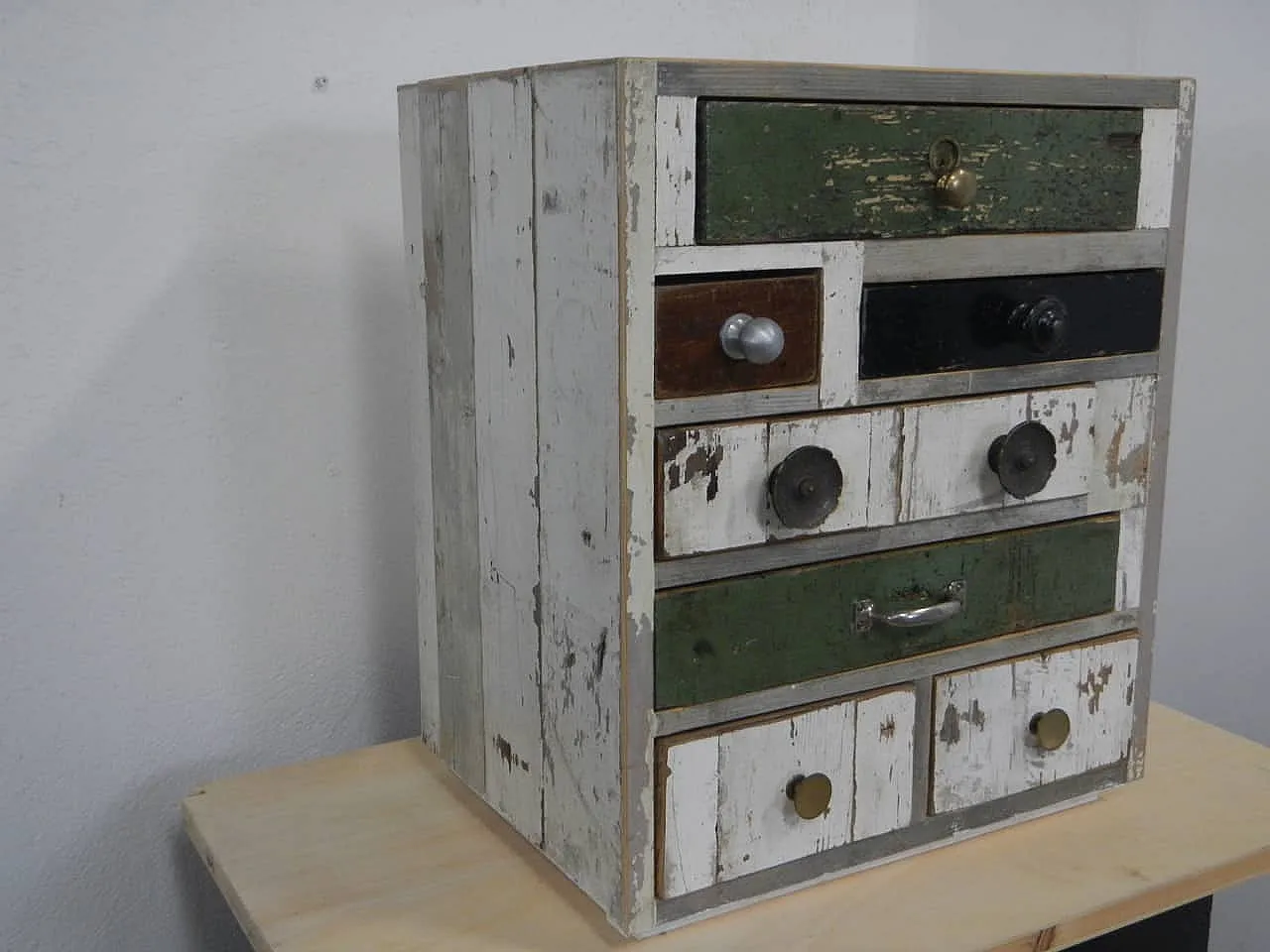 Table chest of drawers 7 drawers 1980 2