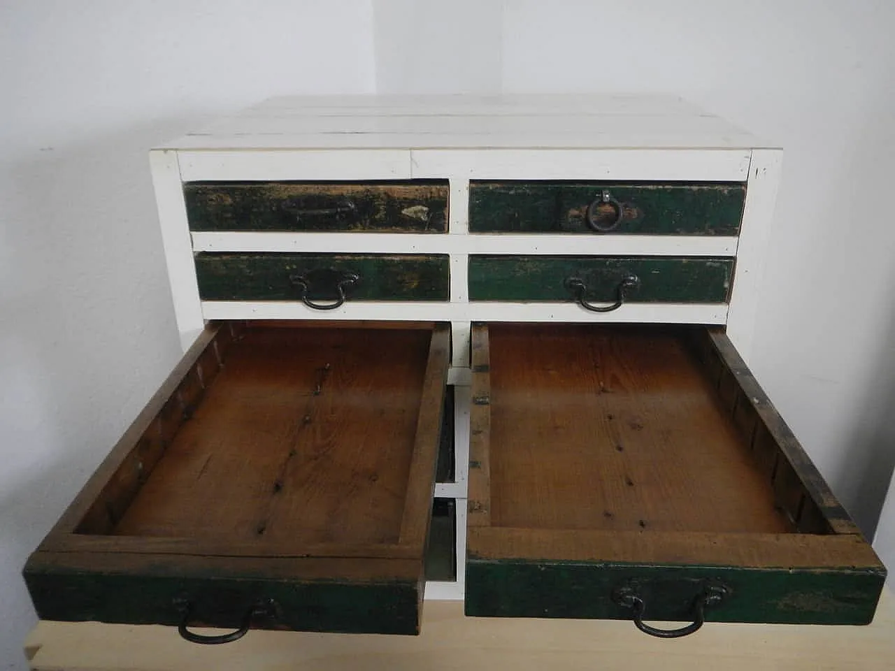 Table chest of drawers 10 drawers 1980 10