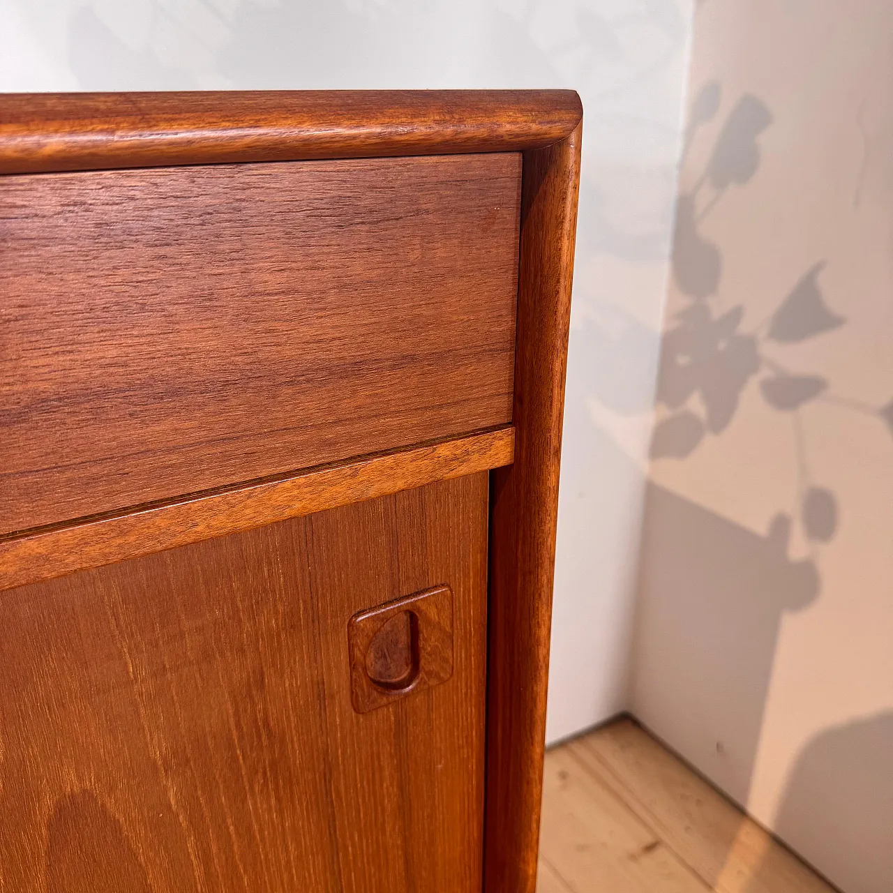 Danish Scandinavian Modern teak sideboard, 1960s 8