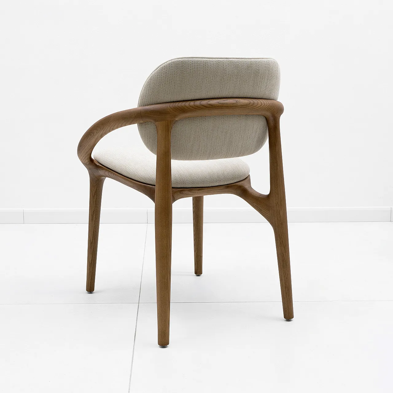6 contemporary Italian dining chairs with curved frame, 2000s 4