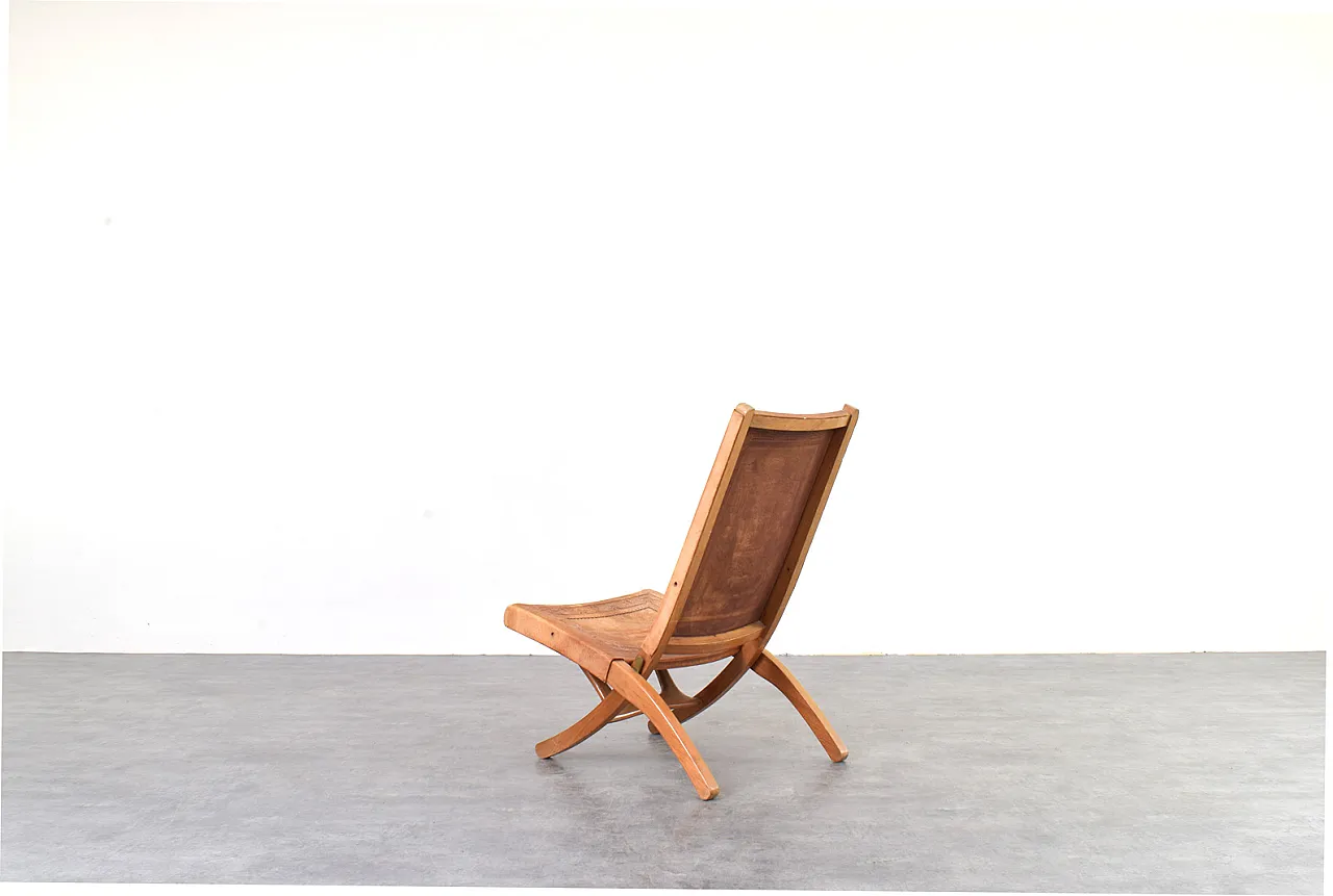 Sedia pieghevole di Ángel Pazmiño per Muebles de Estilo, anni '60. 6