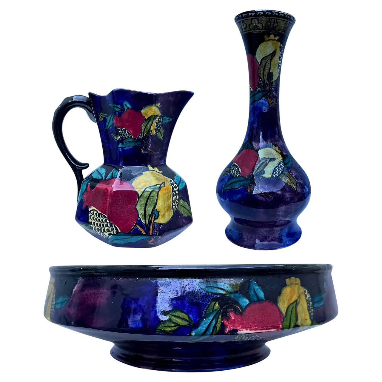 J. Hancock & Sons Rubens Ware, set di vasellame d'arte anni '30 1