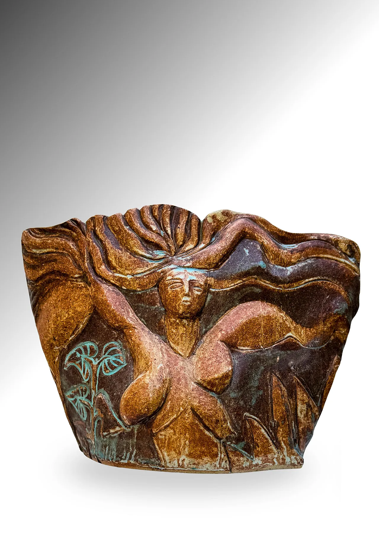 Marylyn Hyde, vaso femminile scultoreo in gres, anni '70 2