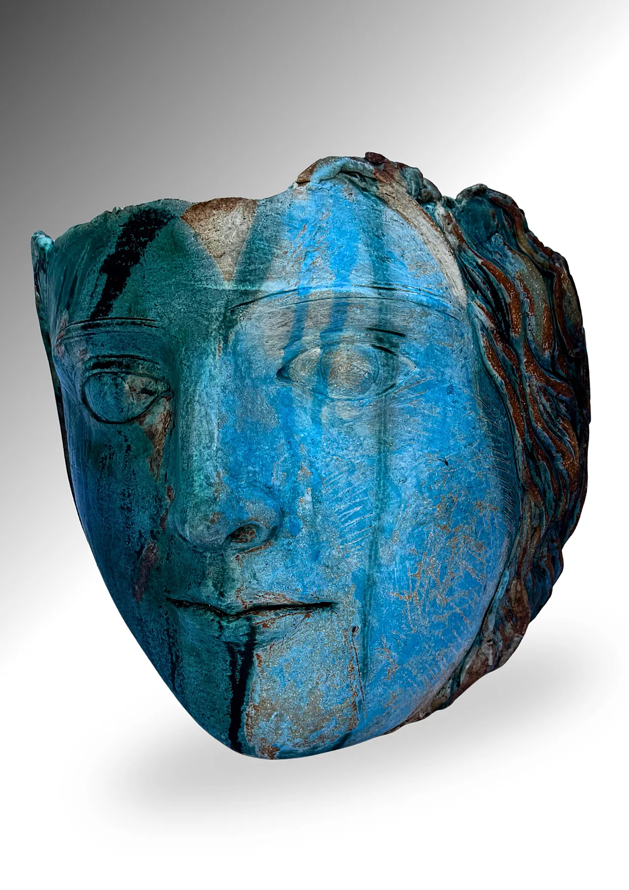 MARYLYN HYDE, vaso scultoreo in ceramica gres, anni '70 2