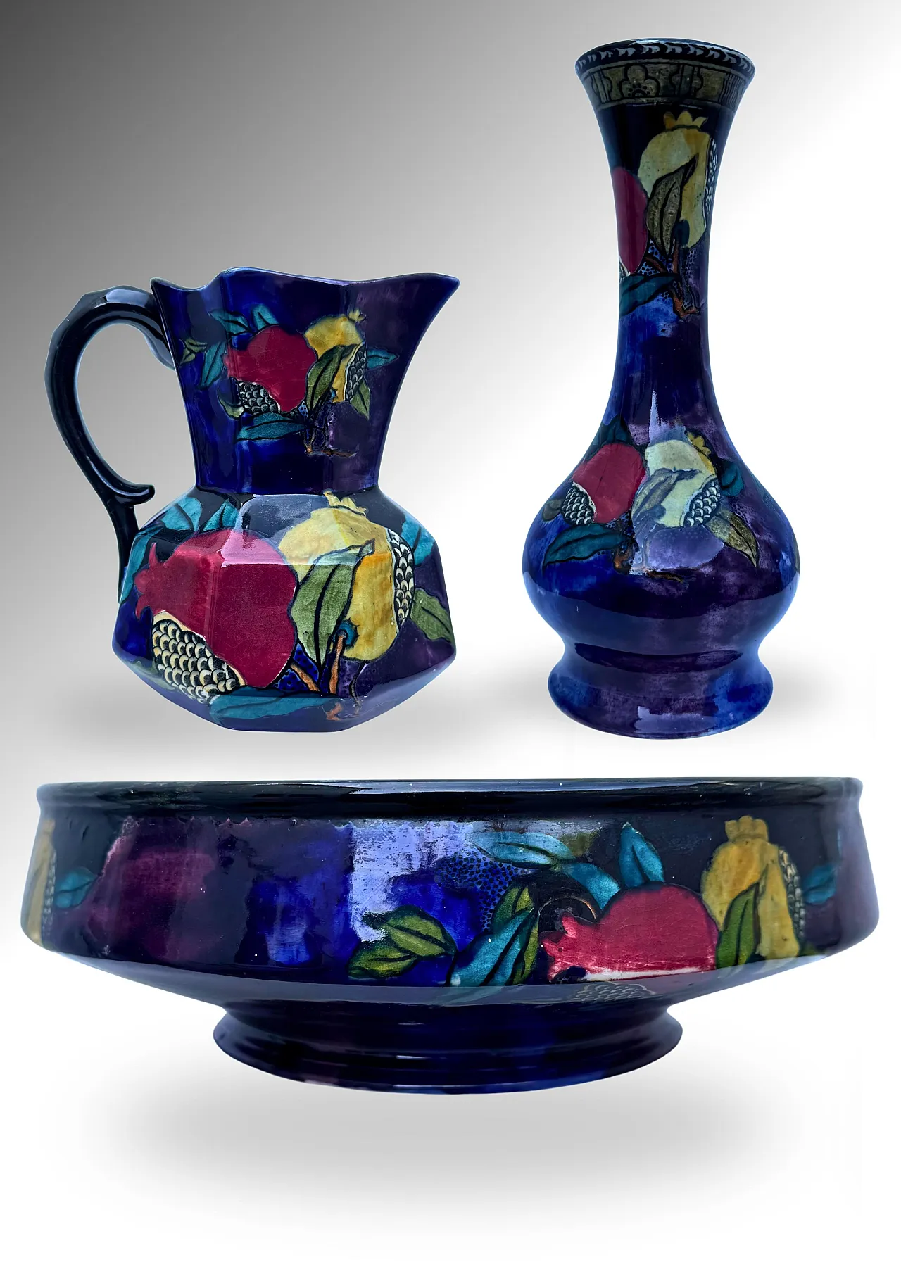 J. Hancock & Sons Rubens Ware, set di vasellame d'arte anni '30 2