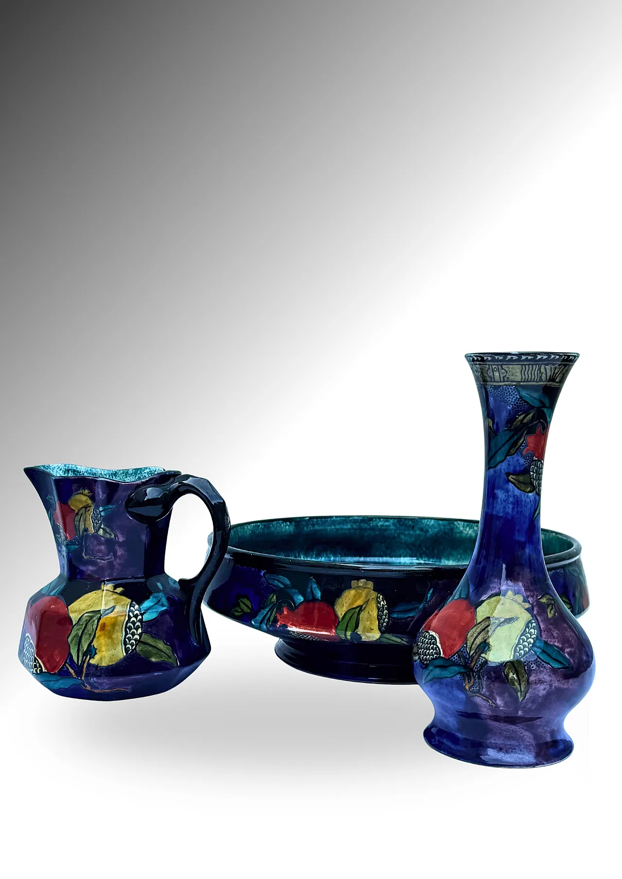 J. Hancock & Sons Rubens Ware, set di vasellame d'arte anni '30 3