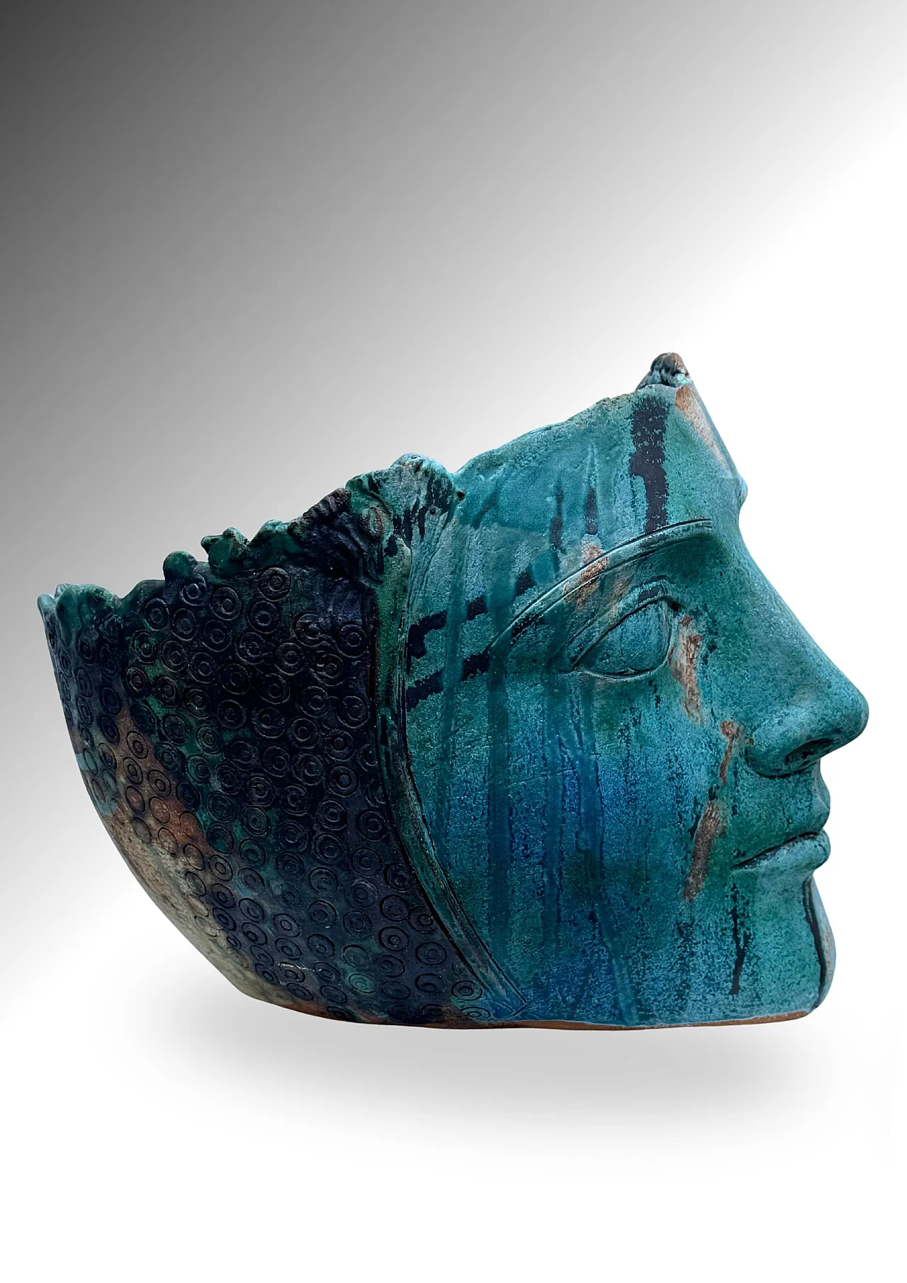 MARYLYN HYDE, vaso scultoreo in ceramica gres, anni '70 4