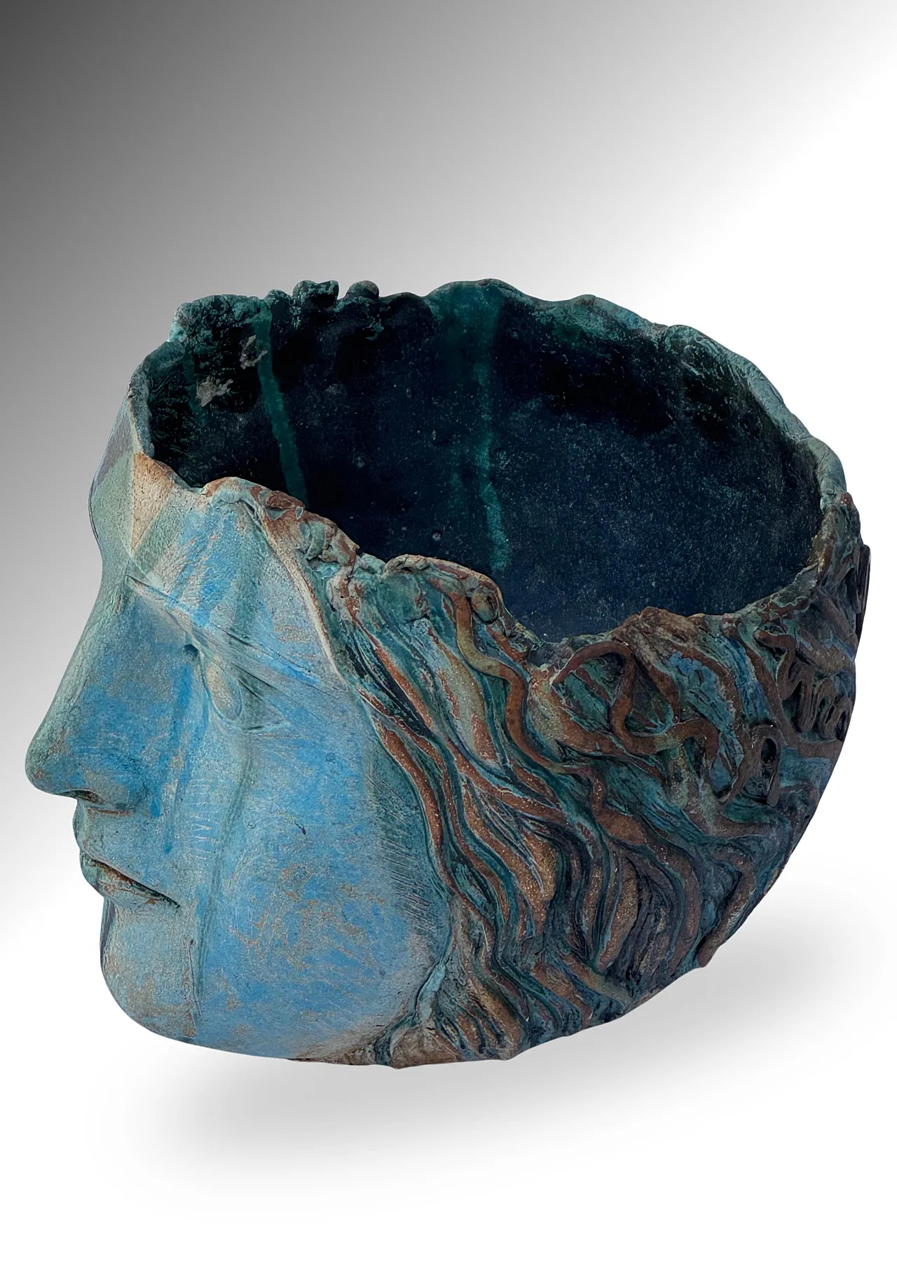 MARYLYN HYDE, vaso scultoreo in ceramica gres, anni '70 7