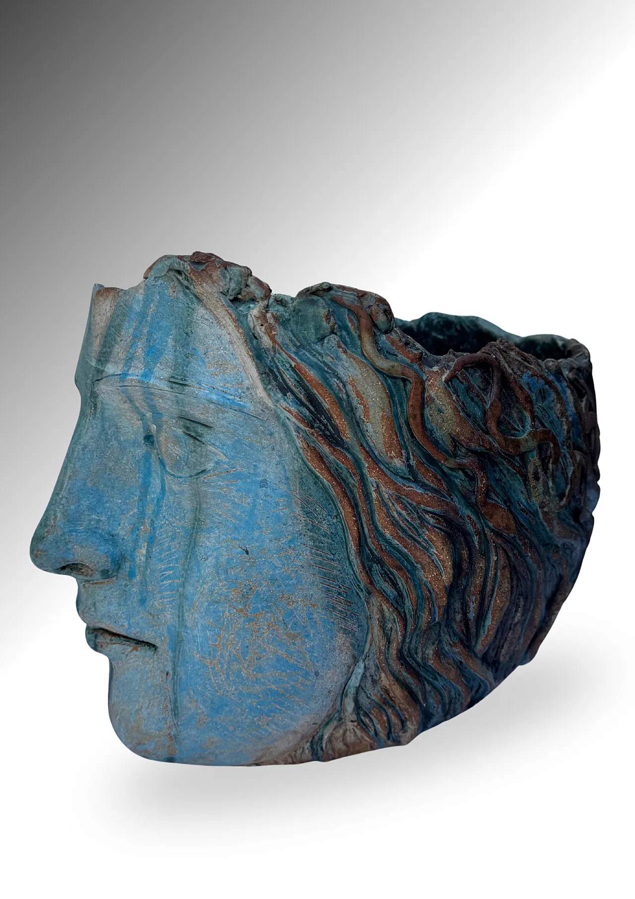 MARYLYN HYDE, vaso scultoreo in ceramica gres, anni '70 11