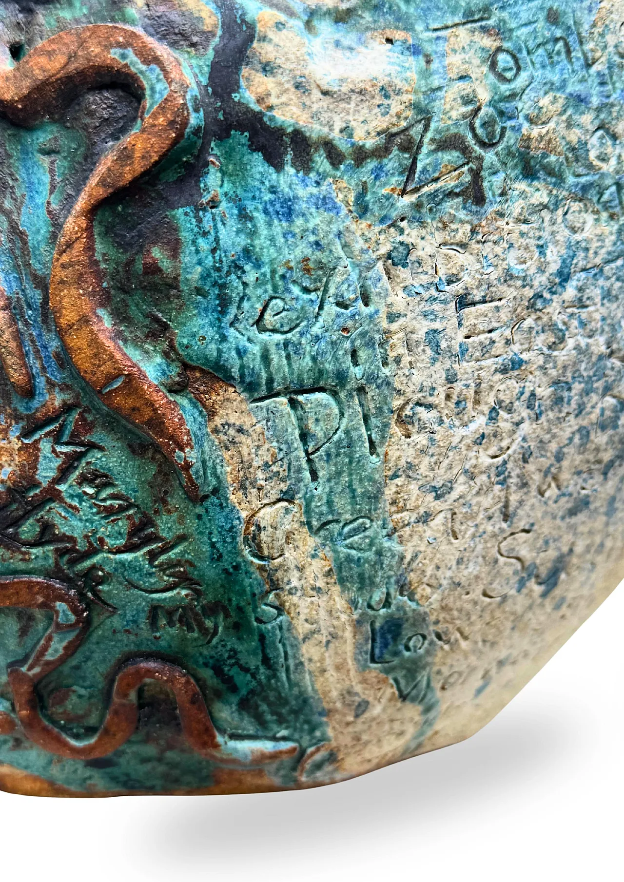 MARYLYN HYDE, vaso scultoreo in ceramica gres, anni '70 12
