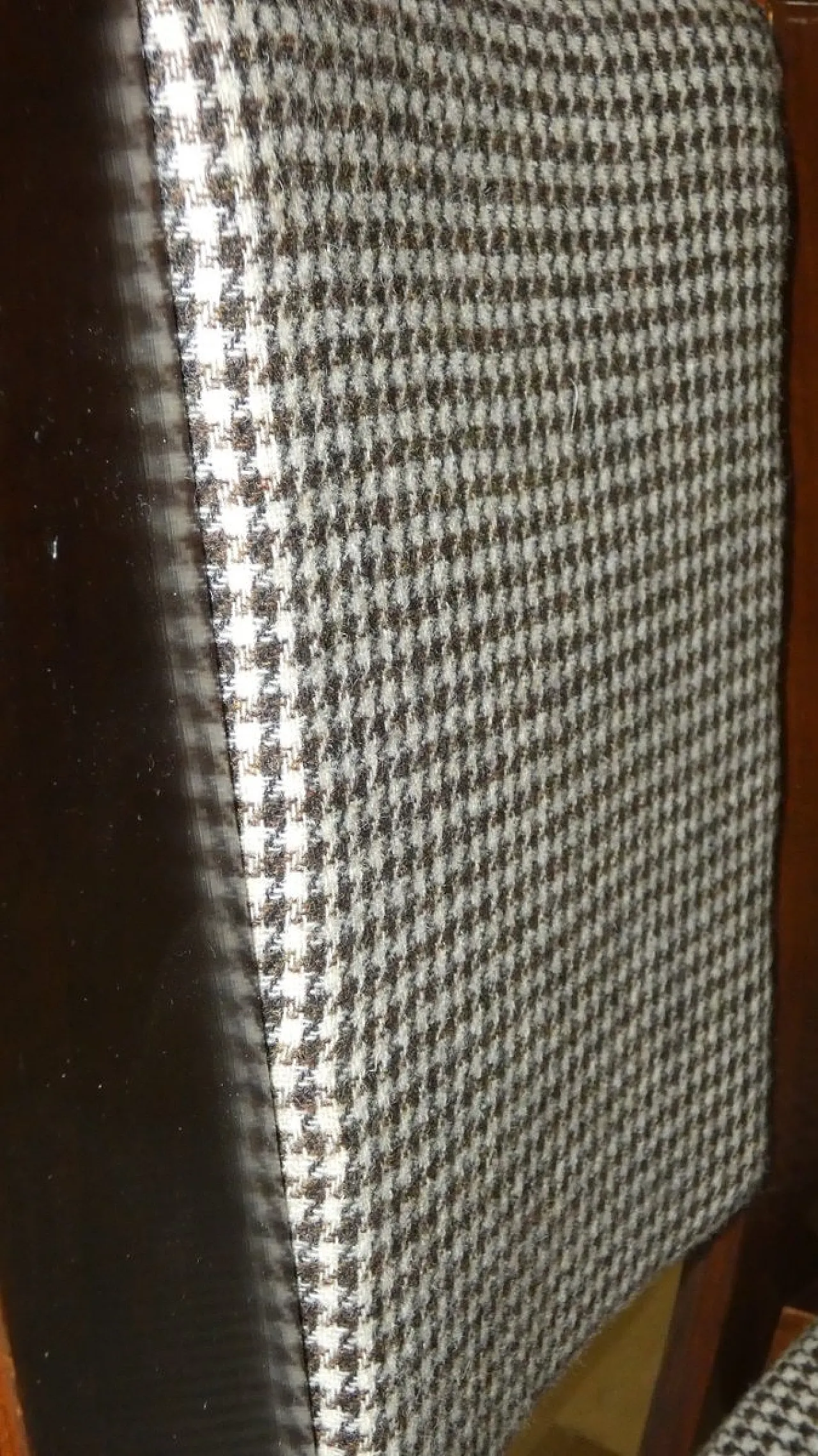4 Sedie in legno e tweed di Acerbis International, Italia, anni '80 17