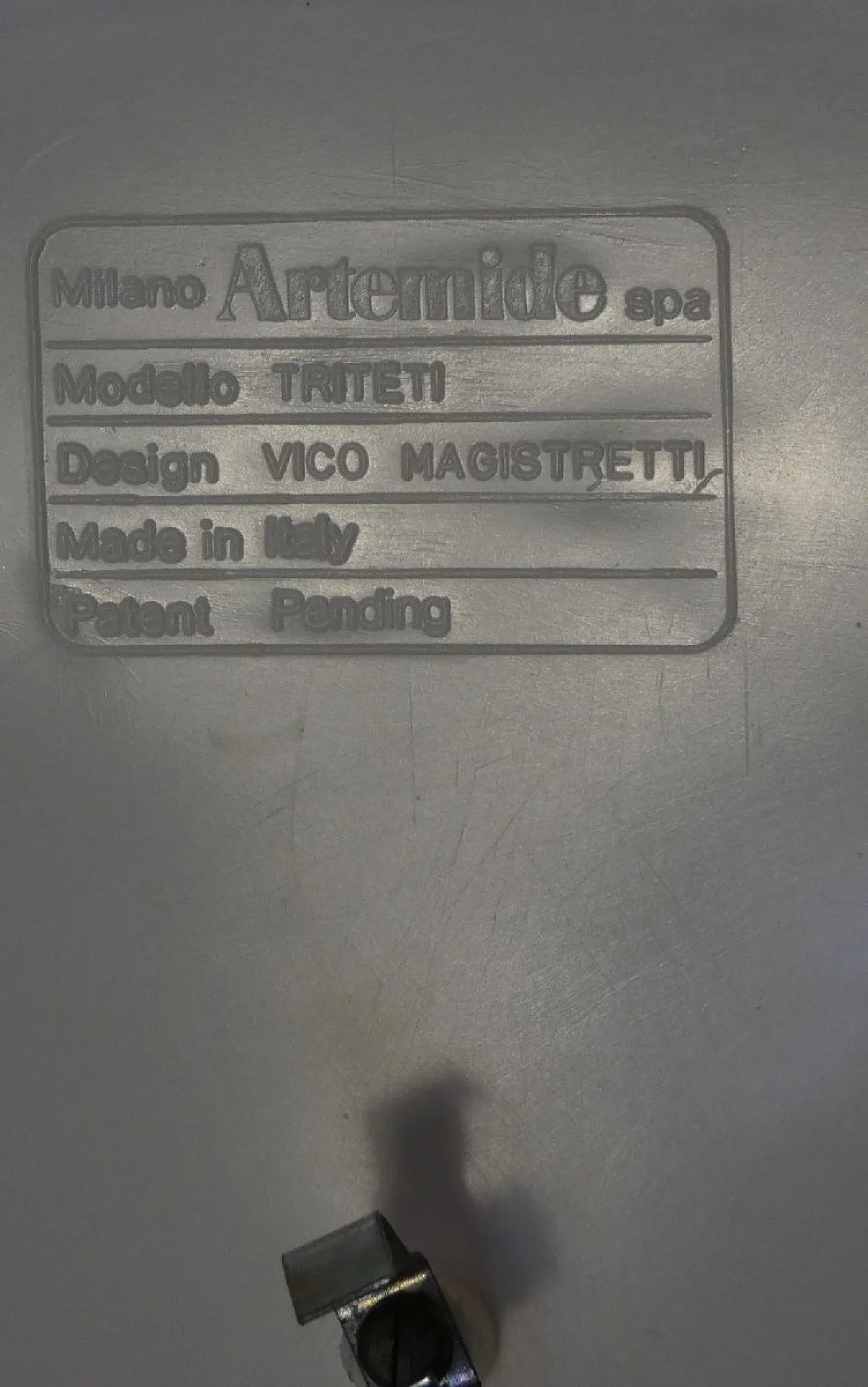 Lampada da soffitto Triteti di Vico Magistretti per Artemide, anni '60 3