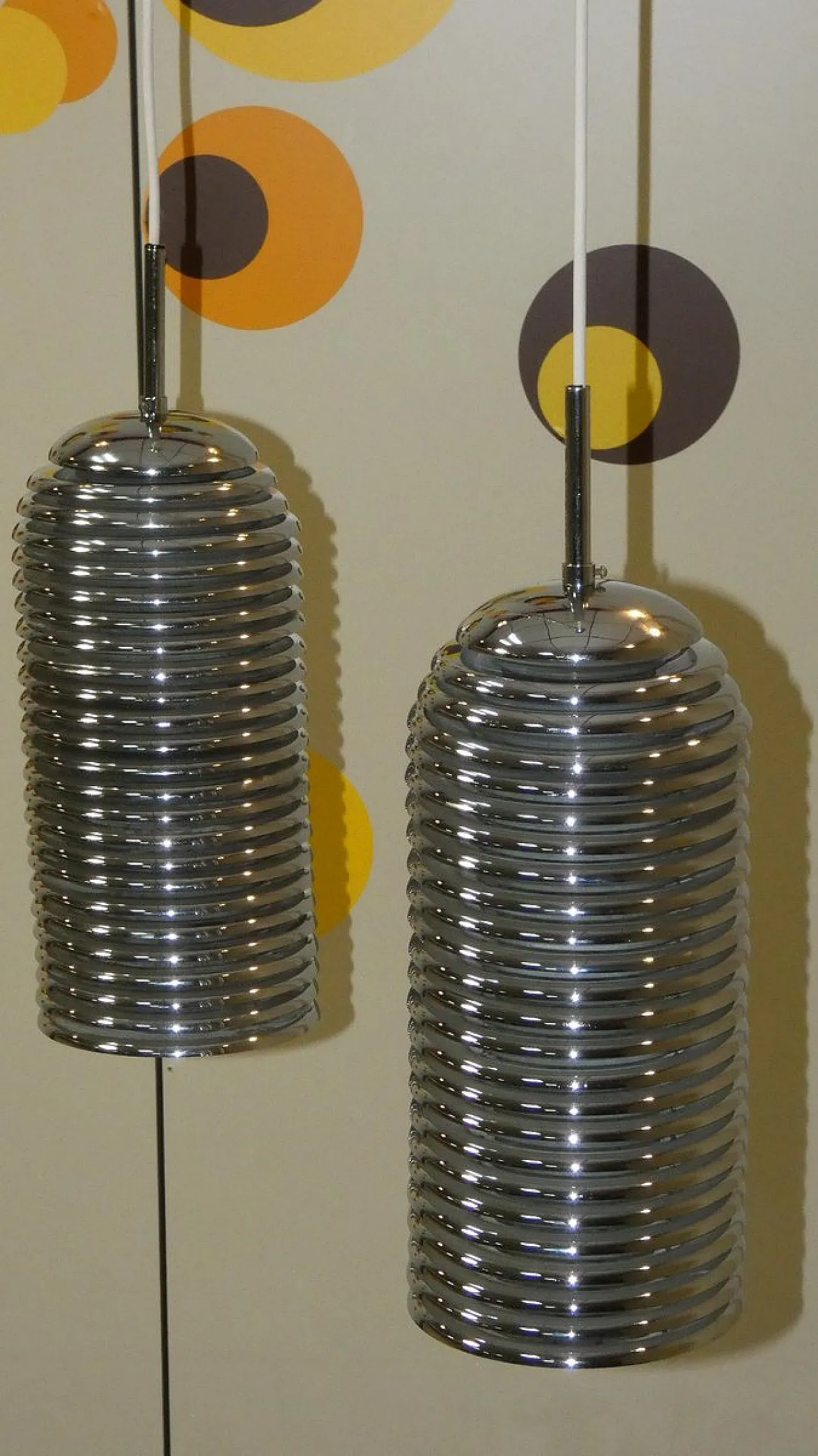 Coppia di lampade Saturno di K.Motozawa per Staff Leuchten, anni '70 31