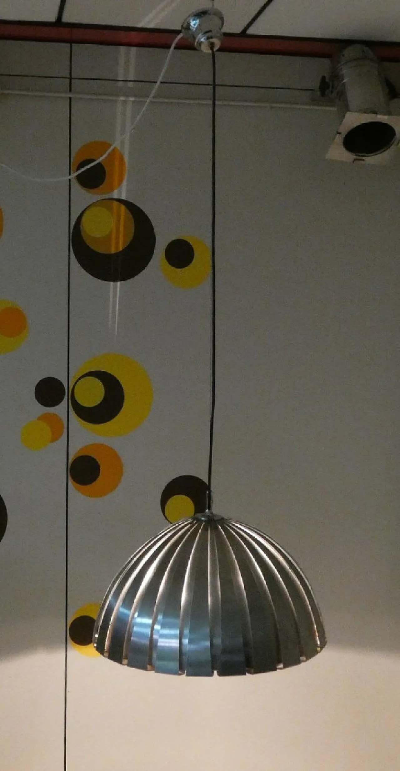 Lampada a sospensione Calotta di Elio Martinelli per Martinelli Luce, Italia, anni '70 2