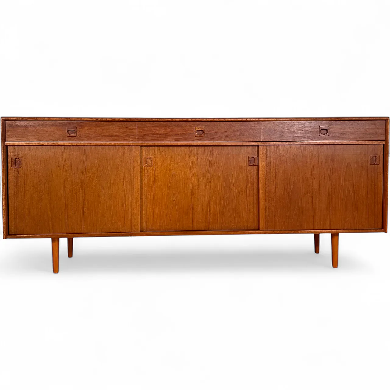 Danish Scandinavian Modern teak sideboard, 1960s 11
