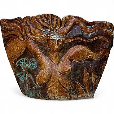 Marylyn Hyde, vaso femminile scultoreo in gres, anni '70
