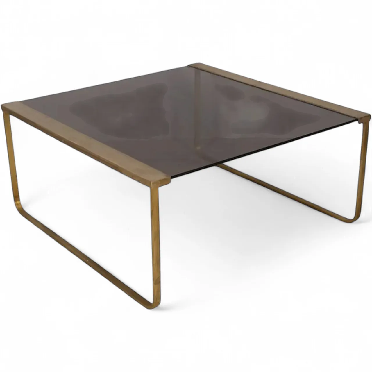 Brass and glass coffee table, 1960s 10