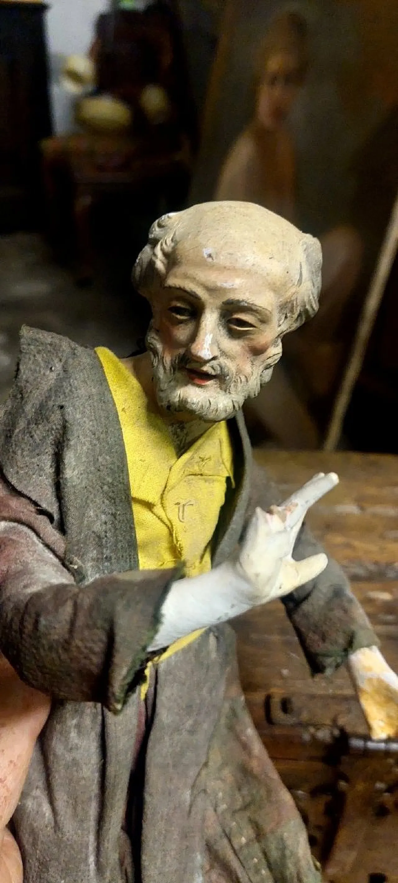 Terracotta sculpture with glass eyes, 18th century 2
