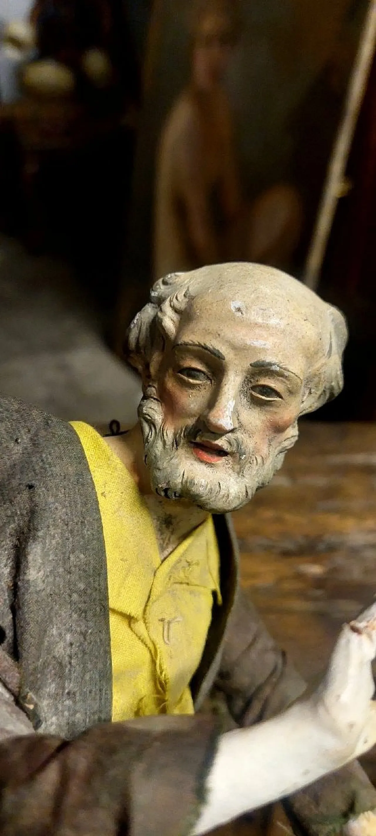 Terracotta sculpture with glass eyes, 18th century 3