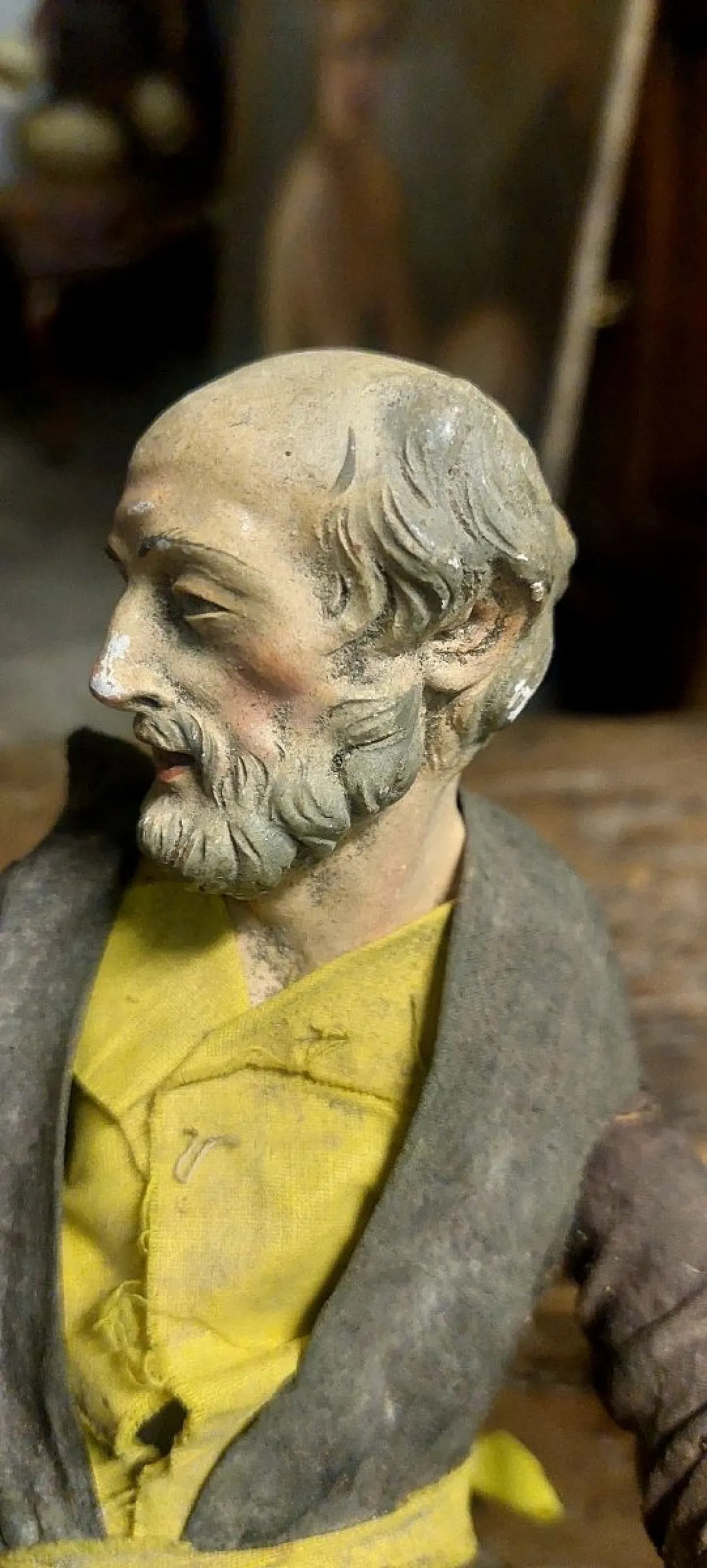 Terracotta sculpture with glass eyes, 18th century 4