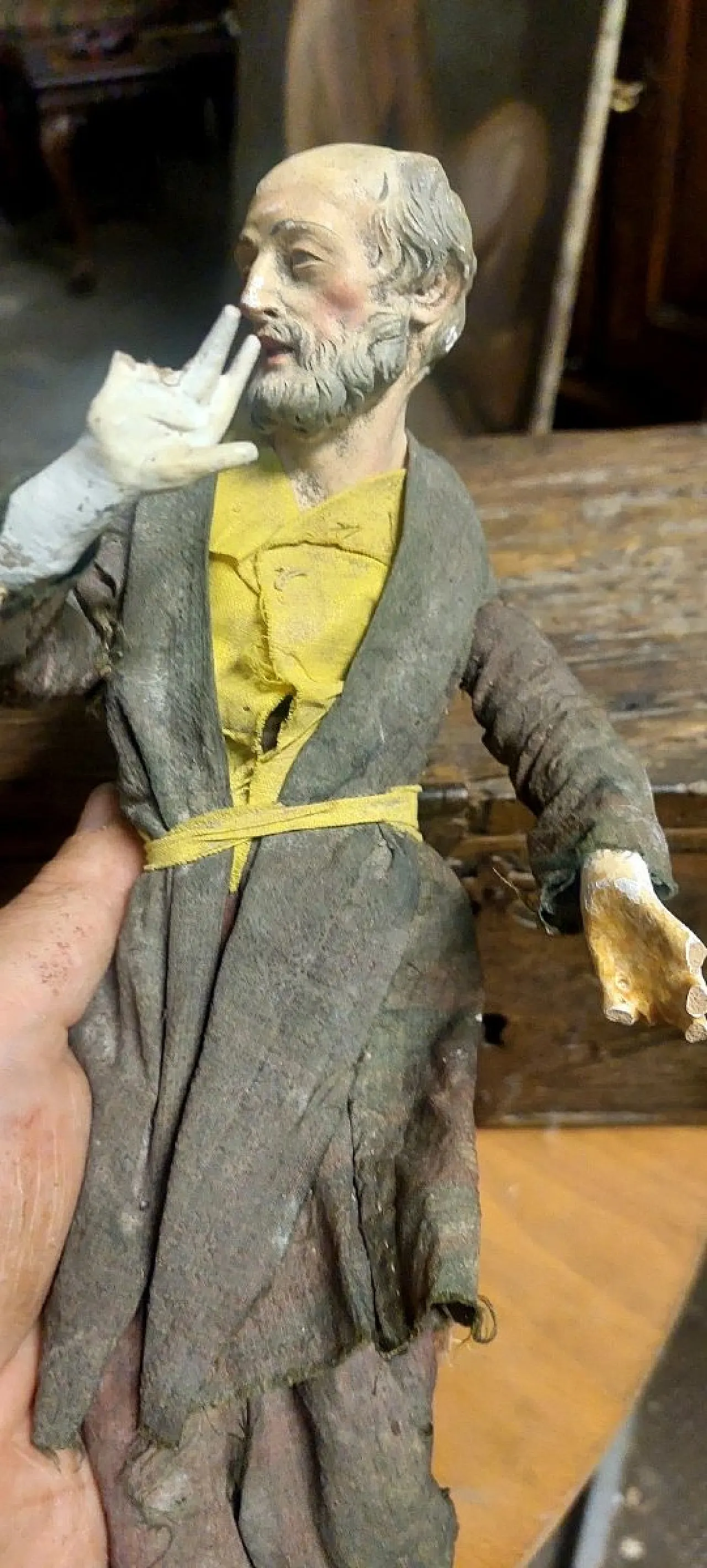 Terracotta sculpture with glass eyes, 18th century 5