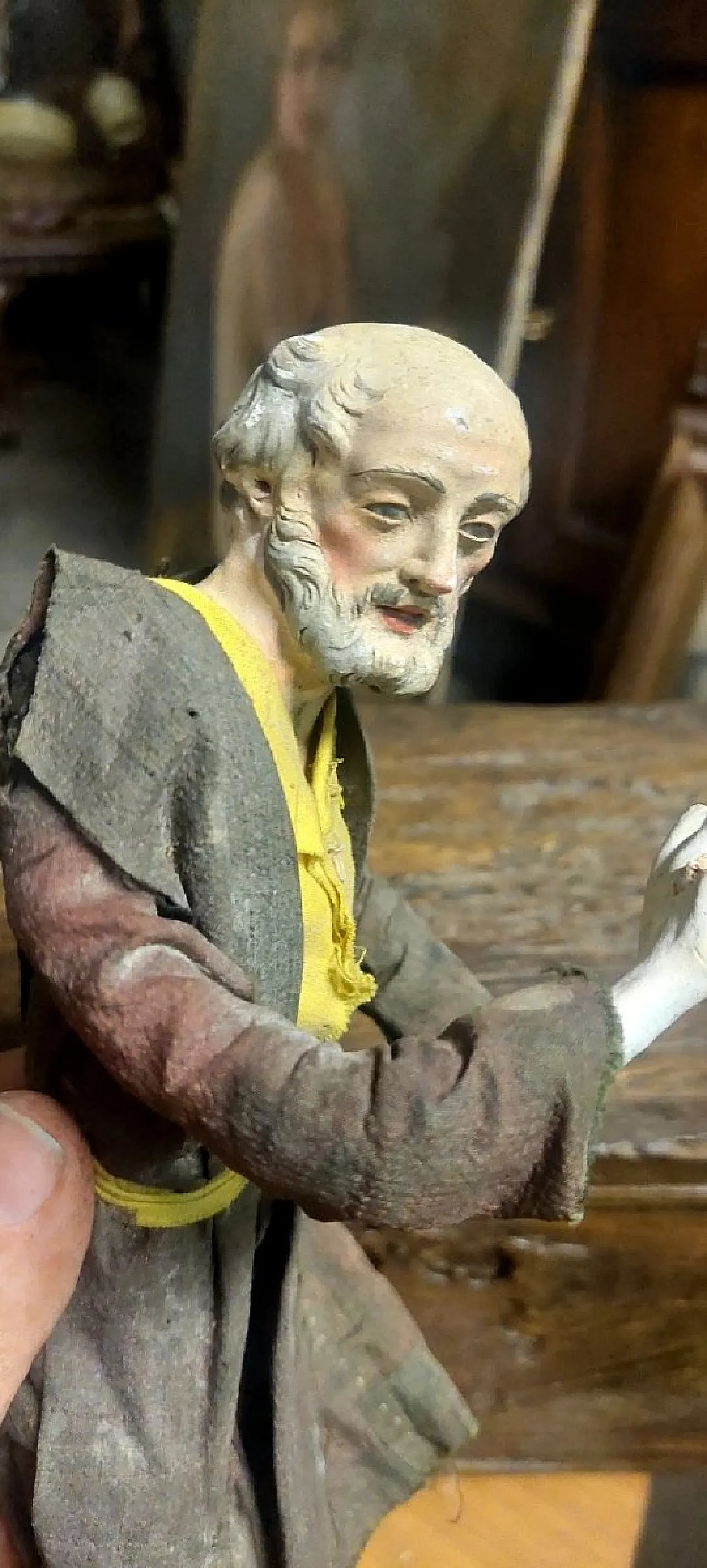 Terracotta sculpture with glass eyes, 18th century 7