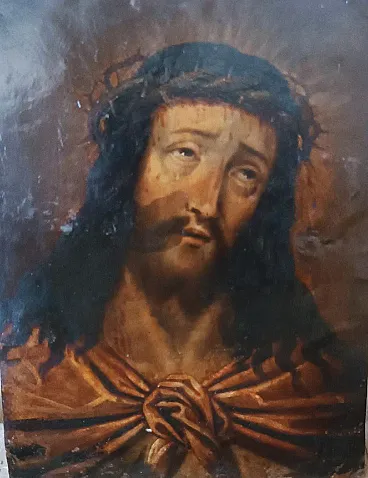 Christ Ecce Homo, painted on copper, 17th century