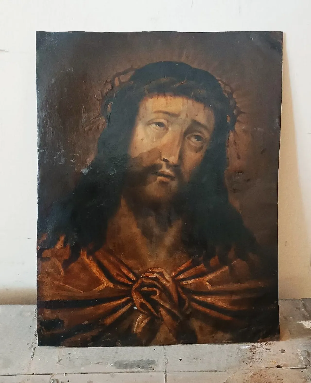 Christ Ecce Homo, painted on copper, 17th century 4