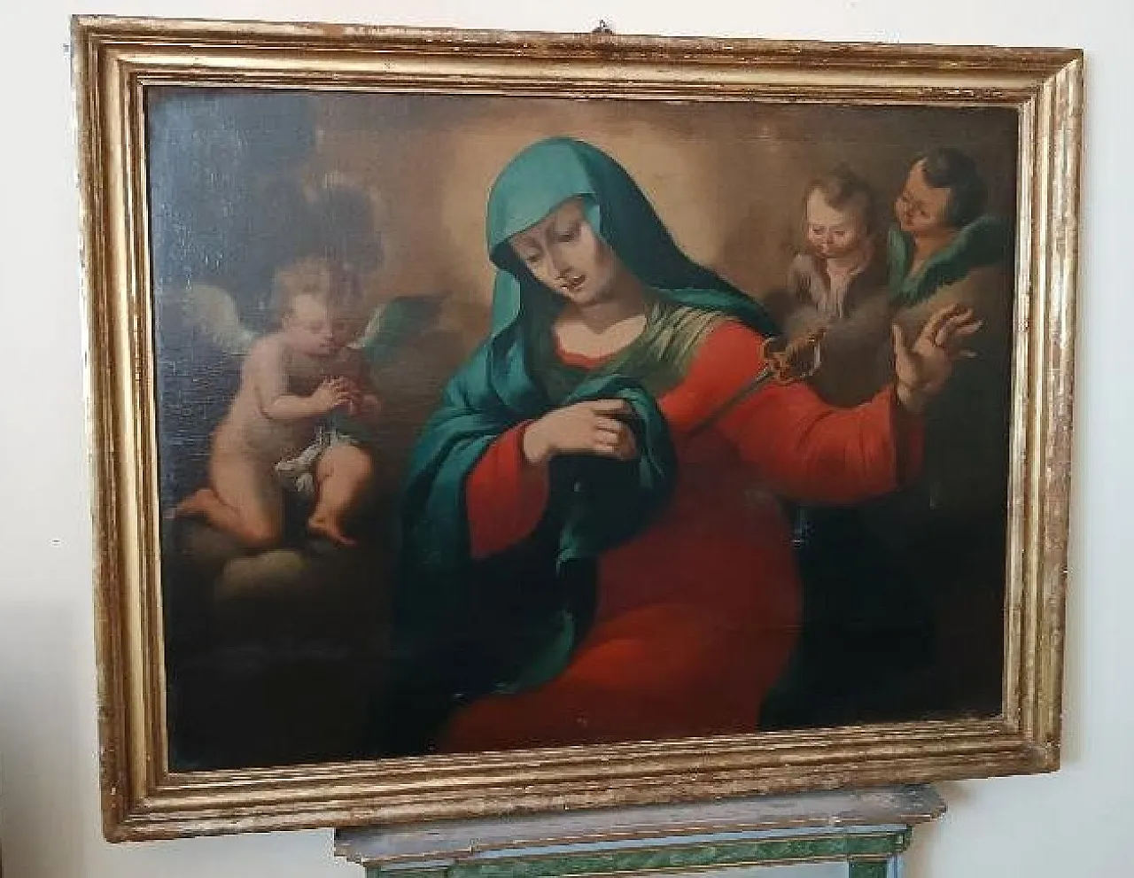 Virgin in Mourning, oil on canvas, 18th century 1