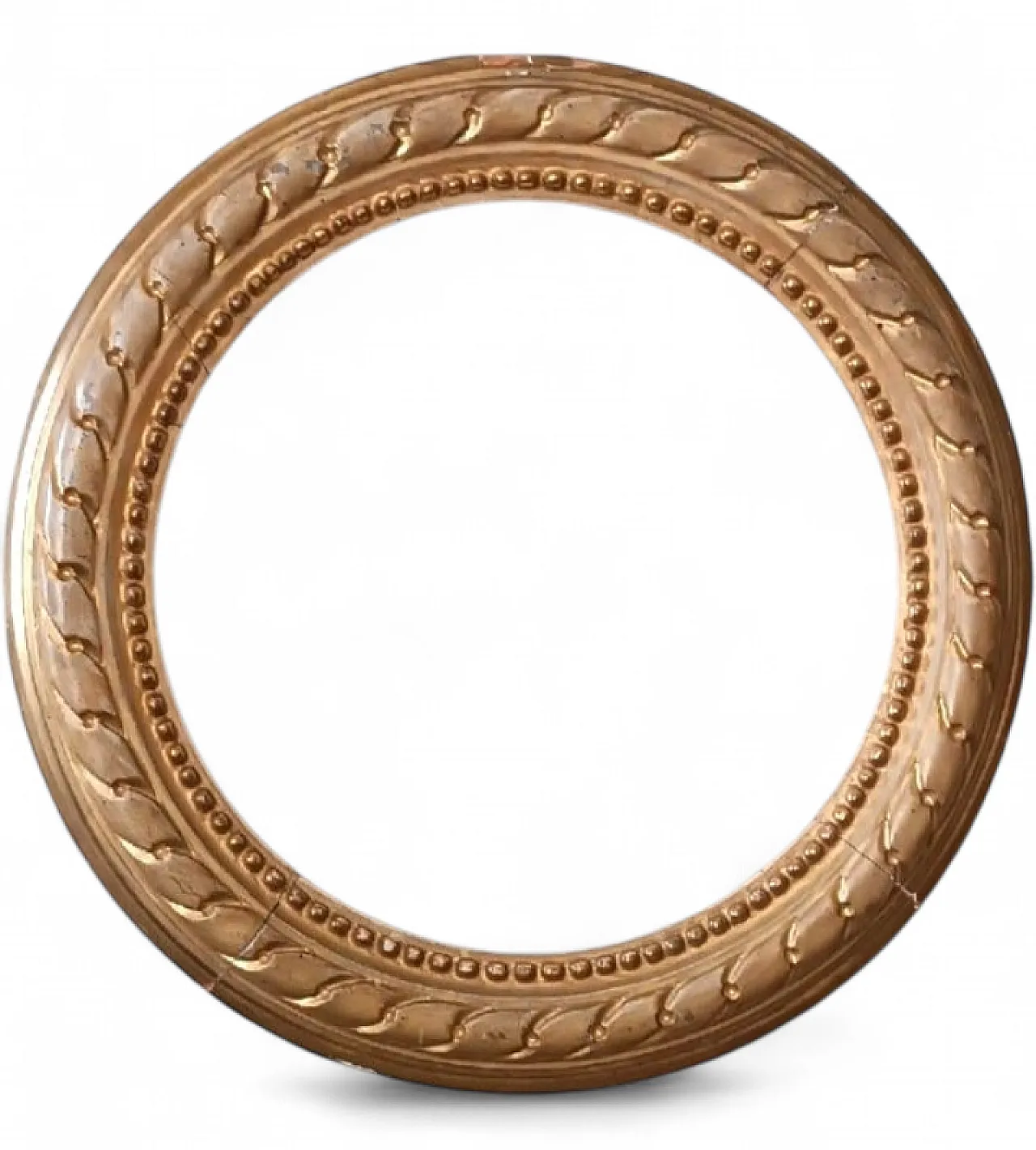 Round gilded wood frame, 19th century 9
