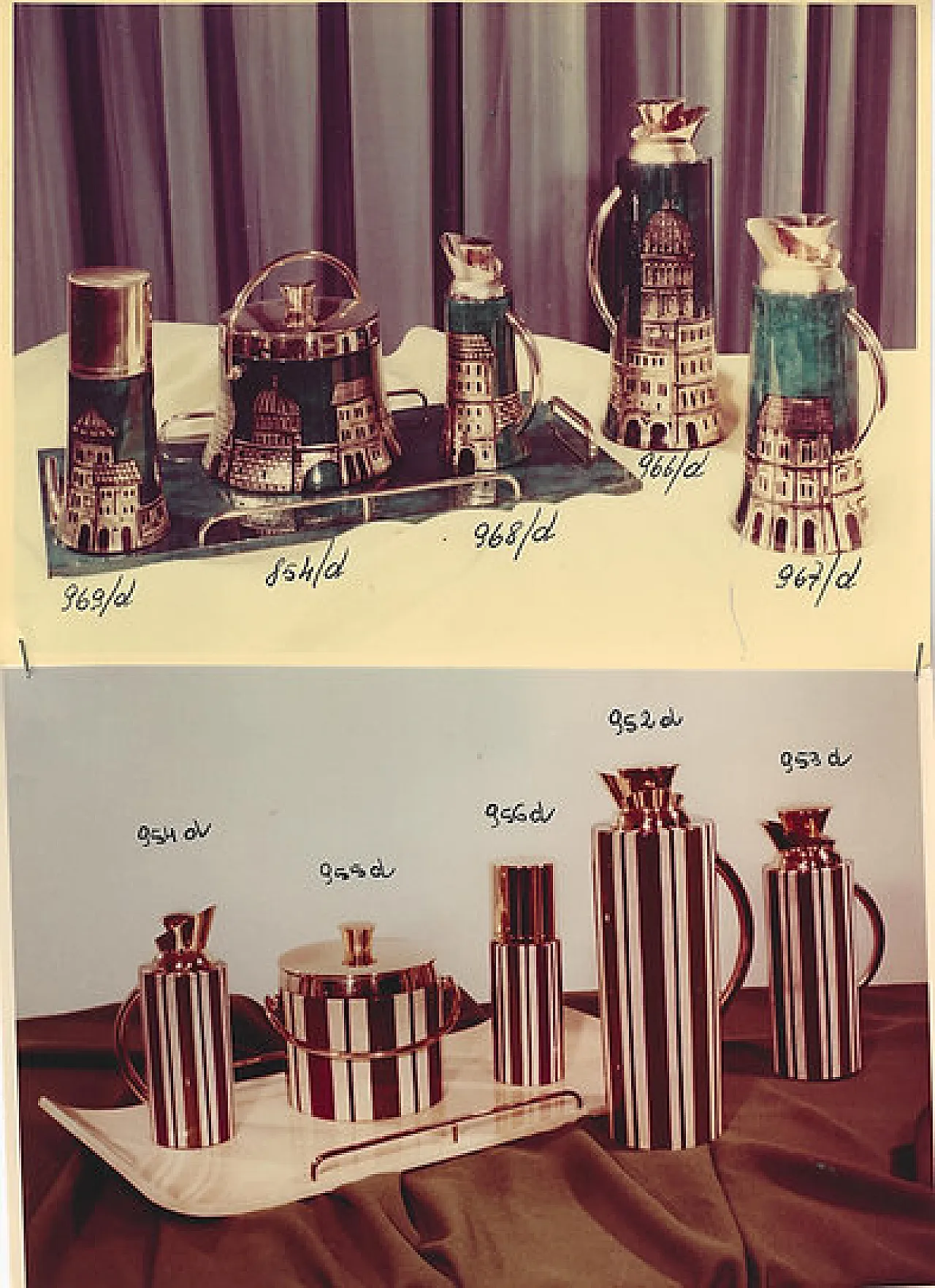 Thermos in pergamena in pelle di capra mod. 968D di Aldo Tura, anni 60 2