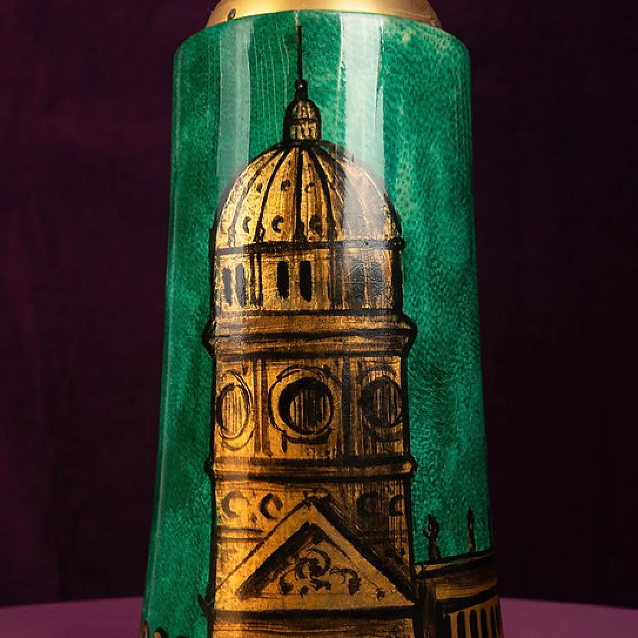 Thermos in pergamena in pelle di capra mod. 968D di Aldo Tura, anni 60 8