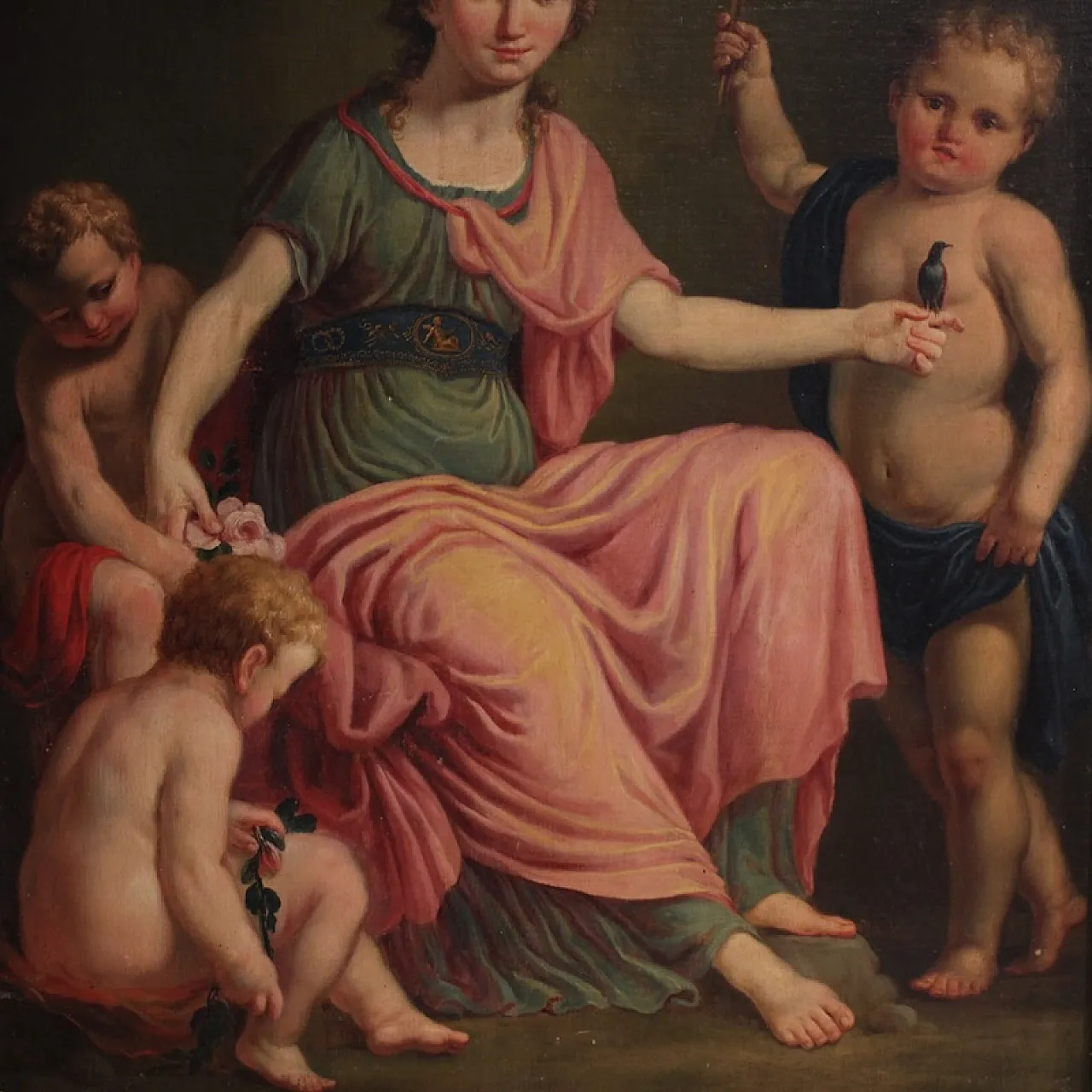 Quadro neoclassico l’Aurora che spegne la notura, '800 5