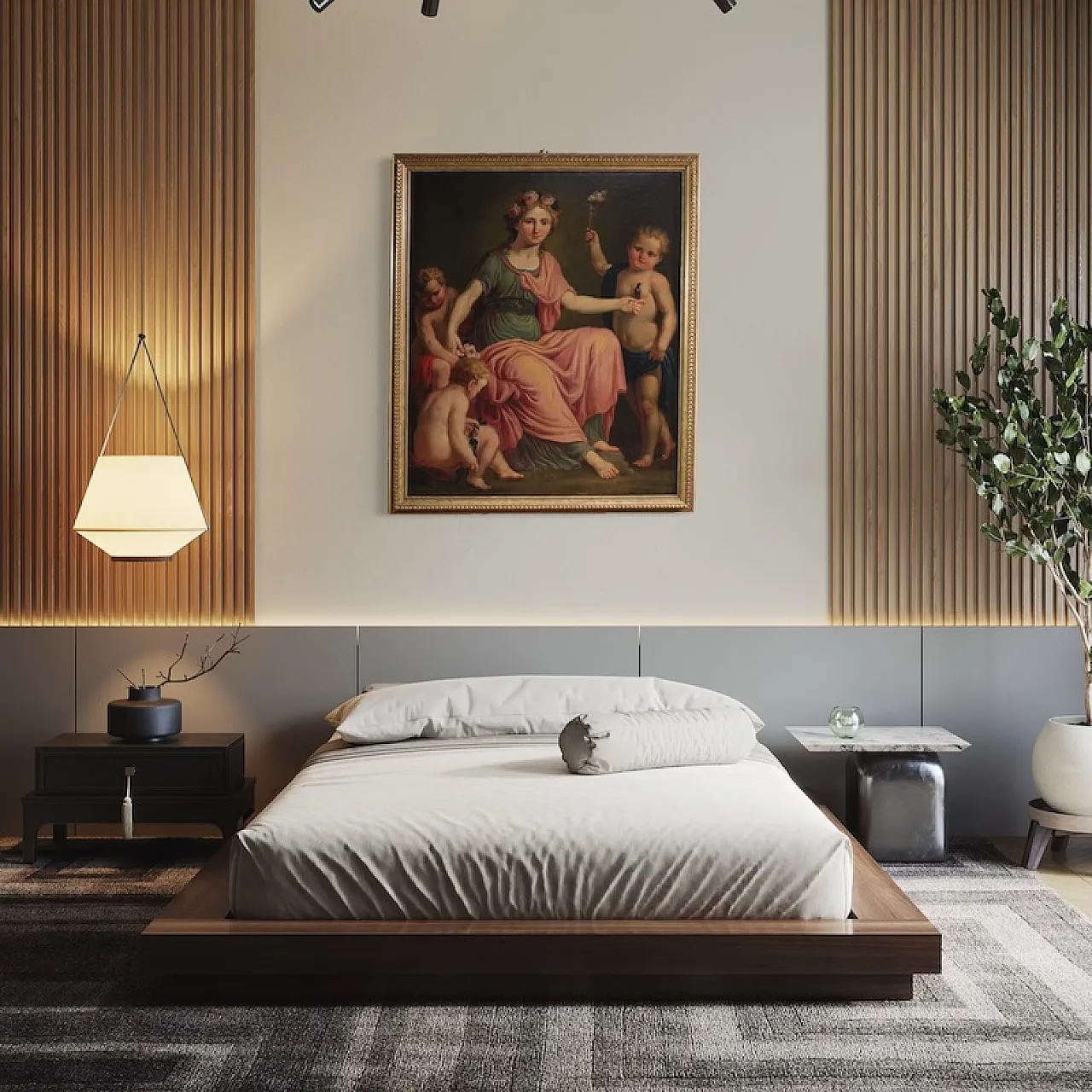 Quadro neoclassico l’Aurora che spegne la notura, '800 10