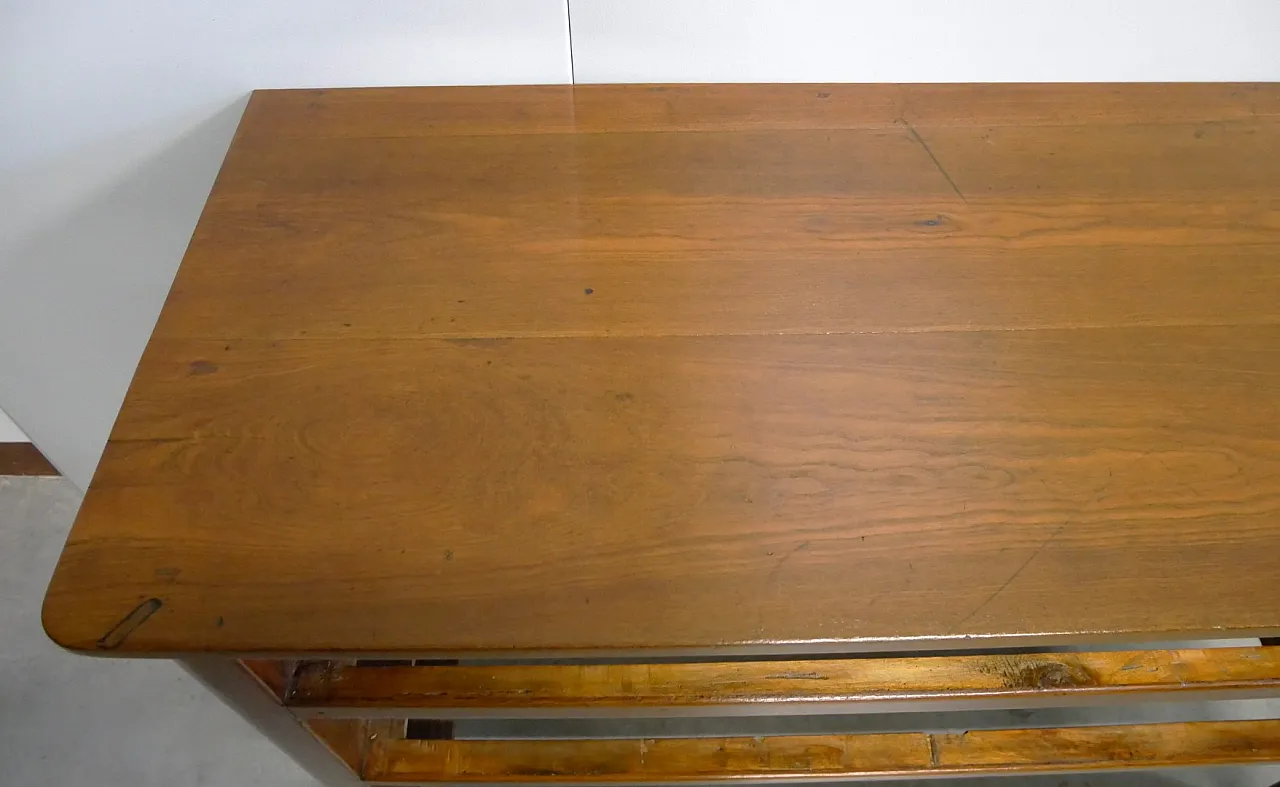 Dresser in antique solid elm, Mid 19th century 14